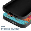 iPhone 15 series case, black TPU with precise cutout, shockproof design