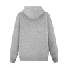 Men's Gray Fleece Hooded Sweatshirt - Back View
