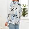 Floral knitted cardigan for women, long sleeves, open front, autumn winter fashion