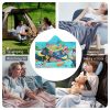 Cloak Hooded Blanket: Versatile underwater scene design for camping, lounging, and gifting, crafted from cozy Arctic Velvet