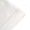 Close-up of a white Christmas stocking made of short plush fabric, perfect for holiday gifts and festive decorations.