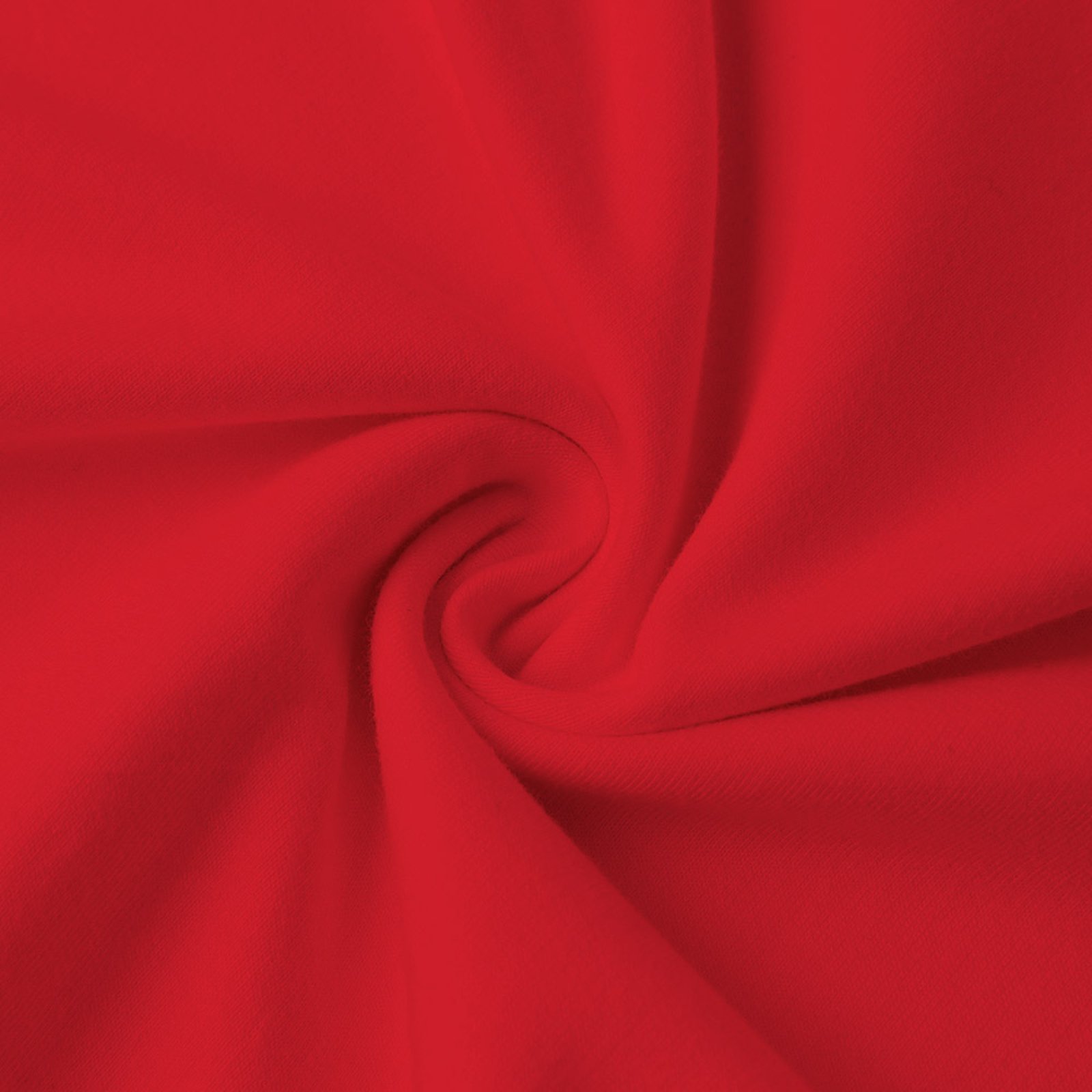 Red fleece fabric detail of Women's Hoodie Sweatshirt. Comfortable cotton blend apparel.