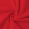 Red fleece fabric detail of Women's Hoodie Sweatshirt. Comfortable cotton blend apparel.