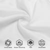 Close-up of white HP High Waist Shorts fabric, soft, breathable, and sweat-wicking