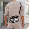 Transparent PVC satchel with 'TAYLOR SWIFT THE ERAS TOUR' text, shoulder bag, work and travel.