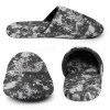 Home cotton mop - Gray camo flannel slippers, TPR sole, autumn and winter wear, multiple views