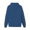 Women's navy blue hoodie sweatshirt, cotton blend fleece, comfortable fit for spring and autumn wear.