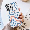 iPhone 16 Fiber Skin Case with Floral Pattern