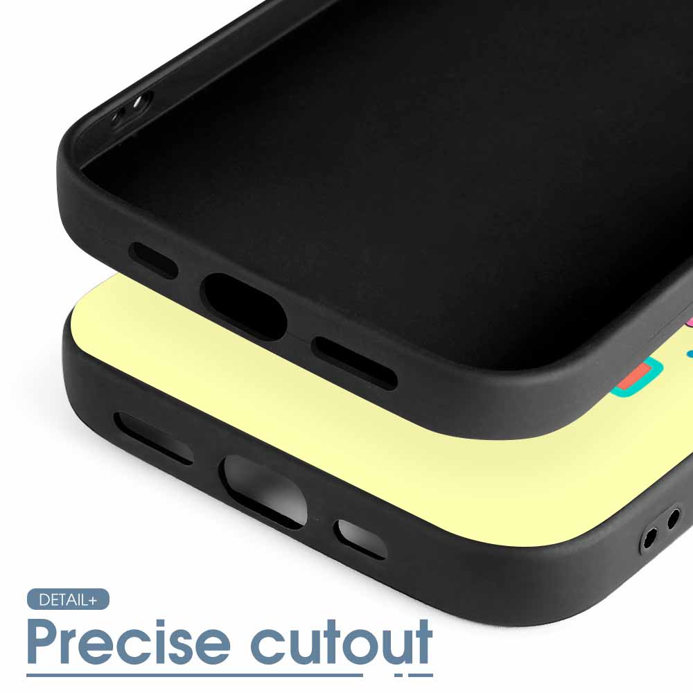 iPhone 15 series black TPU case with precise cutout design, shockproof protection.