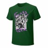 Green 100% cotton men's Fearless Tiger graphic tee, collection.