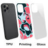 iPhone 12 series glass case materials: TPU, printing, glass, anti-fall protection, supports wireless charging.