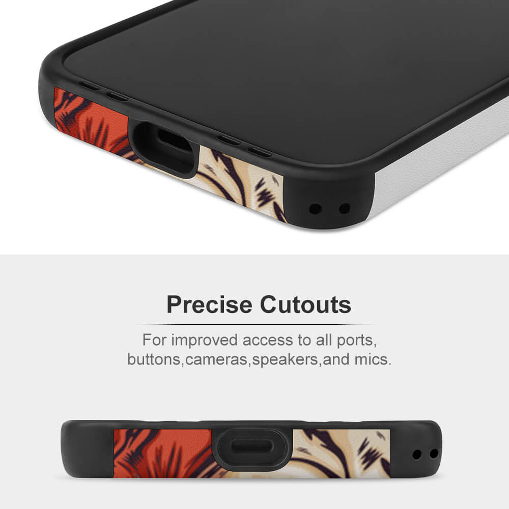 iPhone 12 Series Microfiber Case with Precise Cutouts and Abstract Art Design, compatible with iPhone 12