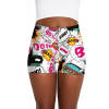 Colorful Ladies Shorts with unique design, high waist, perfect for yoga, sports, fitness