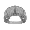 Gray mesh back baseball cap, adjustable design, perfect for outdoor sports and daily wear.