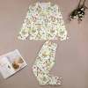 Boy's Pajama set with soft fabric, featuring comfortable crew neck design, perfect for kids' sleepwear.