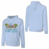 Light blue cotton Surfing hoodie, loose fit, suitable for daily wear.
