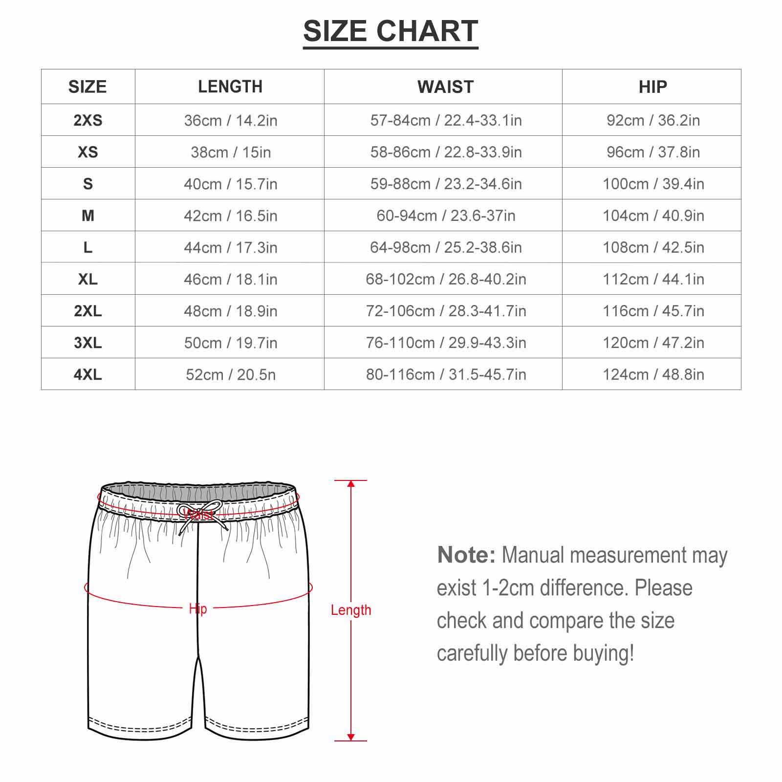 Football suit set size chart with measurements for bust, length, pants length, waist, and hips, shorts illustration.