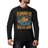 Black pure cotton long sleeve T-shirt with ASMODUS SOULFUL SHAKER graphic, casual wear.