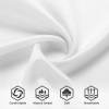 White Raglan round neck sweater fabric detail, showcasing comfort and breathability, polyester-cotton blend