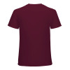 Men's Maroon Cotton T-shirt - Back View, showcasing the crew neck and breathable fabric.