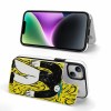 iPhone 14 case with artistic design and card slot, drop resistant