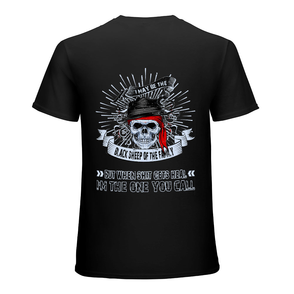 Black cotton Fearless Tiger graphic T-shirt, featuring a skull graphic print,  collection.