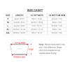 Ladies' Casual Tube Top Size Chart, measurements in cm and inches