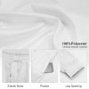 Polyester sweatpants fabric details: waistband, pocket, and leg opening, casual wear.