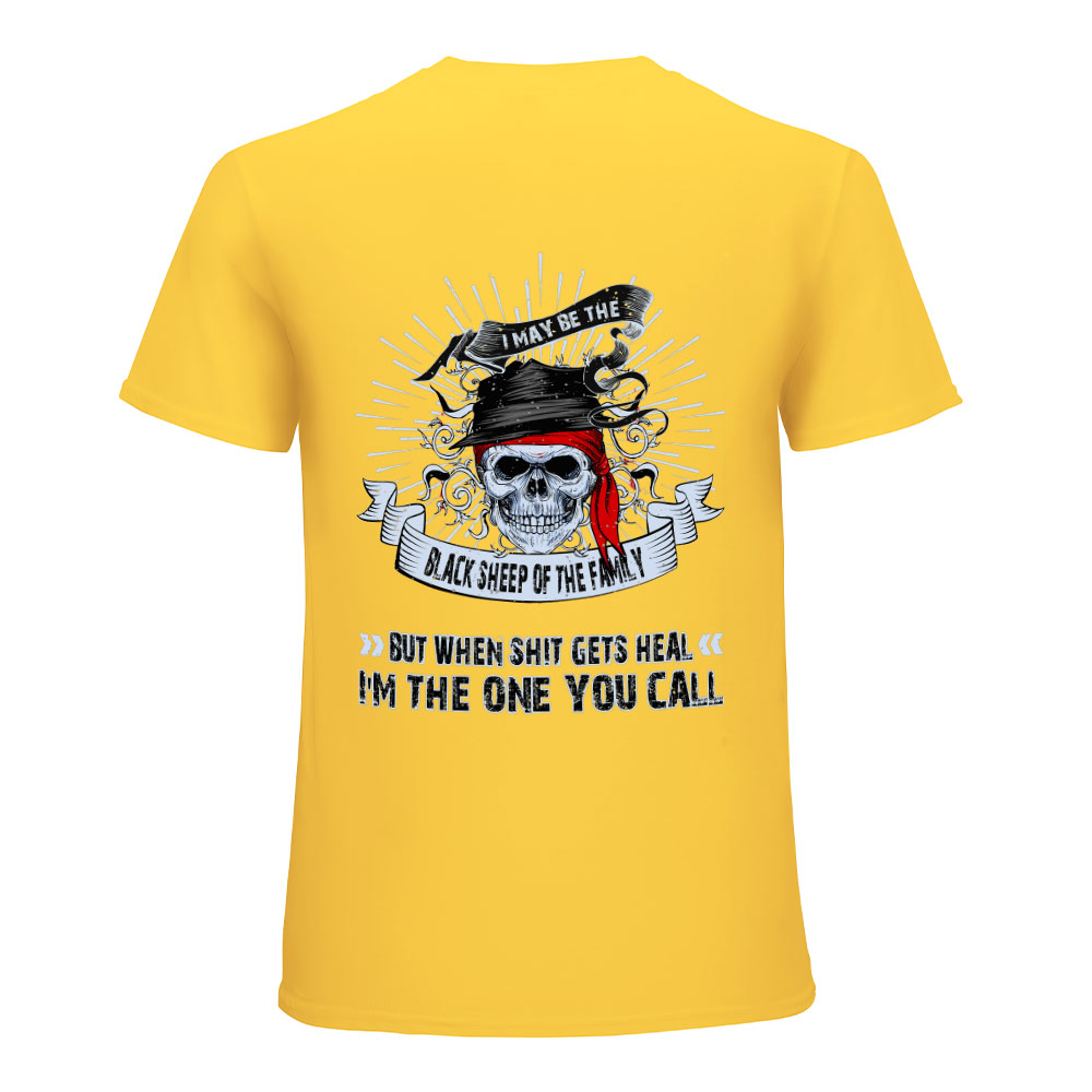 Yellow cotton men's 'Fearless Tiger' graphic T-shirt, front and back print, collection