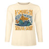 Cream pure cotton long sleeve T-shirt featuring ASMOOTH ARE MADE OF SOULFULLY graphic design