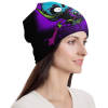 Full print Pullover cap featuring a colorful design, suitable for outdoor activities and keeping warm.