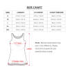 Size chart for Sleeveless Pocket Tank Top Dress, showing measurements in cm/inches.