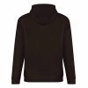 Black cotton hoodie, loose fit, comfortable and breathable, suitable for daily wear.