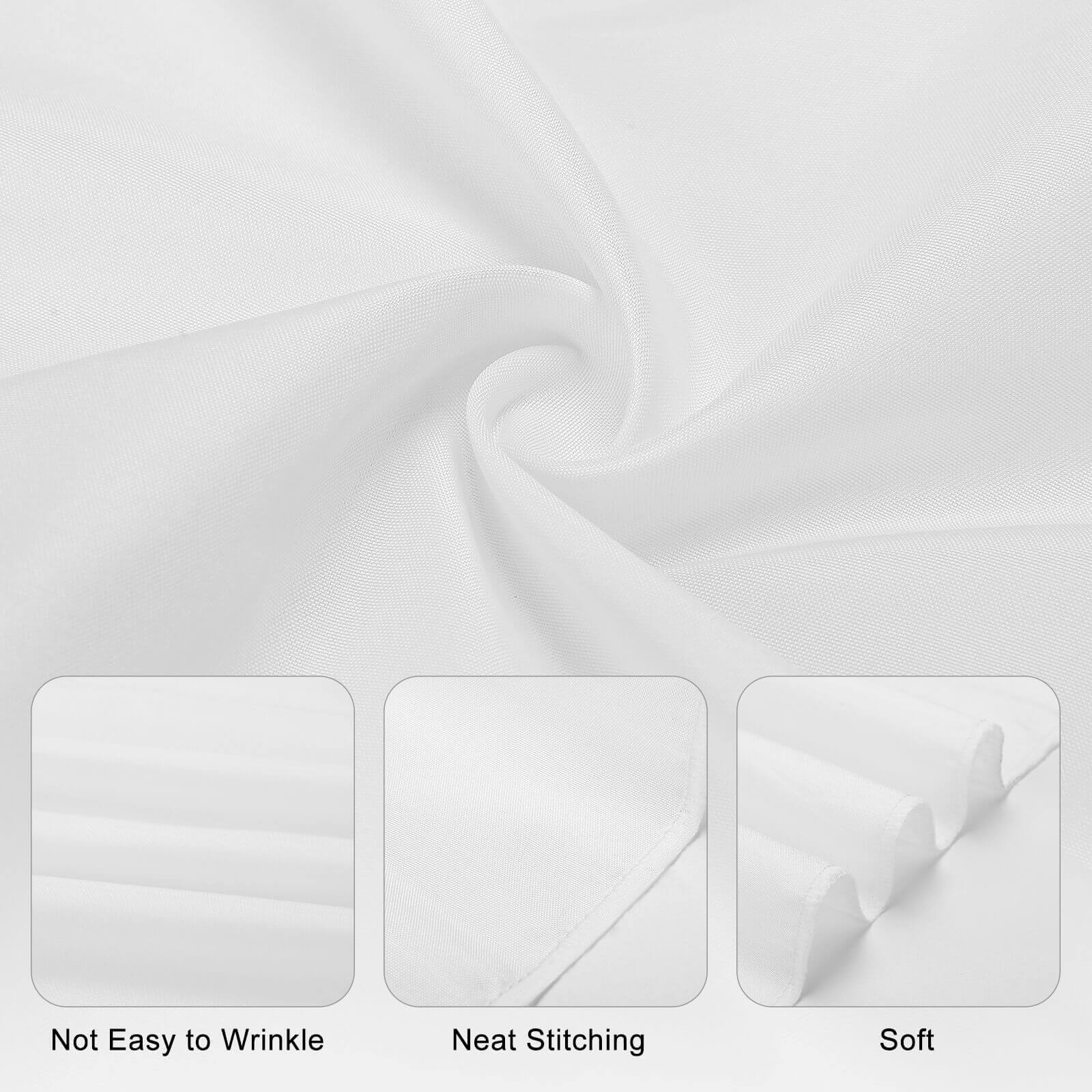 White polyester tapestry fabric detail, soft and durable, perfect for wall decor.
