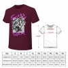 Maroon men's Fearless Tiger T-shirt with size chart, 100% cotton, collection