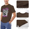 Brown cotton men's Fearless Tiger T-shirt, soft touch, collection.