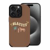 iPhone 15 fiber skin case with "SLAYYY" text and protection.