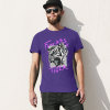 Purple cotton Fearless Tiger men's T-shirt, collection.