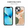 iPhone 13 mini case with abstract art design, shockproof protection, compatible with iPhone 13 mini