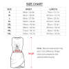 Size chart for navel-baring cross-fit hip skirt, showing bust and length measurements.