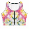 Tie-dye Yoga Zipper Vest, soft, comfortable, micro-elastic, perfect for sports.