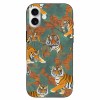iPhone 16 Series case with tiger pattern, TPU material, protective and stylish