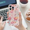 Floral iPhone 14 case, PC plastic, scratch-resistant, precise cutouts. Artistic design