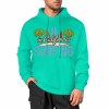 Green cotton hoodie with "CALIFORNIA SURFING" graphic, loose fit, various colors.