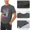 Men's dark gray cotton Fearless Tiger graphic T-shirt, collection. Pure cotton comfort and soft touch fabric.