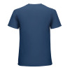 Navy blue cotton t-shirt - back view. Inkedjoy design, crew neck, comfortable.