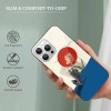 iPhone 13 glass case with Japanese wave design, slim fit, scratch-resistant, and wireless charging compatible