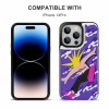 iPhone 14 Pro case with artistic design, card slot and drop resistant protection