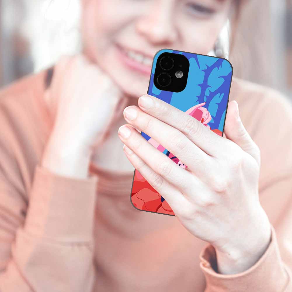 iPhone 12 series with artistic design TPU case, offers protection and style
