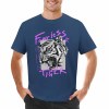 Blue cotton Fearless Tiger graphic men's T-shirt, collection